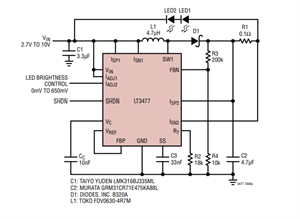 優缺點+工作原理+封裝引腳，一文讀懂亞德諾LT3477系列LED 驅動器 IC！